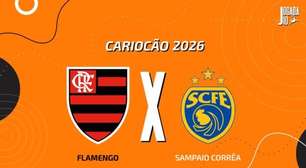 Flamengo x Sampaio Corrêa, AO VIVO, com a Voz do Esporte, às 19h30