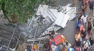 Ambulante morre e outras duas pessoas ficam feridas em queda de andaime em Copacabana