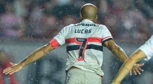 Lucas Moura celebra vitória do São Paulo e gol marcado no Paulista