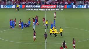Tomografia descarta lesão em atleta que convulsionou em campo em jogo contra o Flamengo