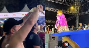 Hugo Motta é vaiado em evento de pré-Carnaval na Paraíba