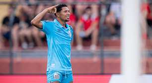 "Primeiro de muitos", afirma Rony após marcar em vitória do Santos