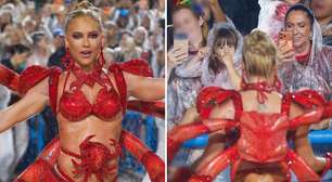 Virginia quebra o protocolo e interrompe ensaio da Grande Rio ao ver as filhas