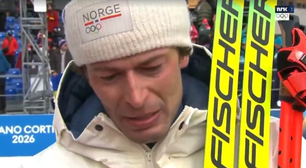 Milão-Cortina: norueguês confessa traição e chora após conquistar bronze nos Jogos de Inverno
