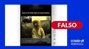 Vídeo em que criança relata cenas de canibalismo não tem relação com Epstein; depoimento é falso