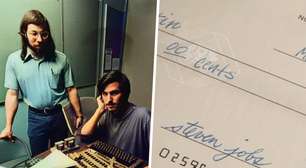 Há 50 anos, Steve Jobs e Wozniak assinaram parcialmente um cheque de US$ 500 para projetar seu primeiro computador: hoje, ele vale mais do que uma mansão