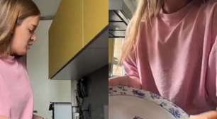 'Um litrinho de detergente por prato': Rafa Justus mostra 'tutorial' de como lava louças em vídeo e divide opiniões na web