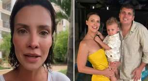 Camila Rodrigues desabafa sobre sufoco para medicar o filho com otite