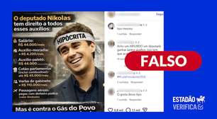 Nikolas Ferreira não recebe auxílio-moradia nem 'auxílio-paletó'