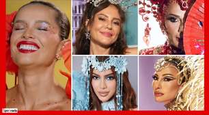 Carnaval: Paolla, Anitta, Sabrina e + arrasam com make de strass