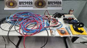 Três homens são presos por furto de fios em Porto Alegre