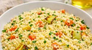 Couscous marroquino fácil e rápido - receita leve e saudável