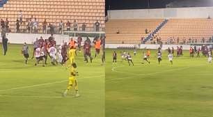 Torcedores invadem gramado e agridem jogadores do Moto Club na semi do estadual do Maranhão