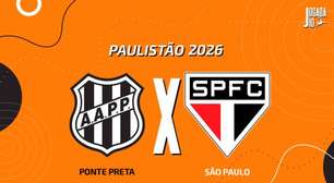 Ponte Preta x São Paulo: onde assistir, escalações e arbitragem