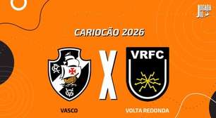 Vasco x Volta Redonda, AO VIVO, com a Voz do Esporte, às 19h30
