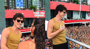 Shawn Mendes fica surpreso com multidão durante carnaval com Bruna Marquezine em Salvador