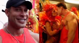 Campeão do Olympia, Ramon Dino se emociona com 1º desfile da namorada no carnaval de SP