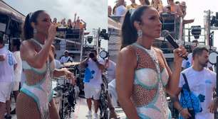 Ivete faz homenagem a Preta Gil e arrasta Bruna Marquezine e Shawn Mendes para dançar em cima de trio em Salvador