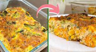 Tortinha de legumes, uma receita leve e muito nutritiva, ideal para um jantar rápido e saudável