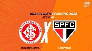 Internacional x São Paulo, pelo Brasileirão Feminino: onde assistir, escalações e arbitragem
