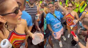 Ana Clara leva 'chega mais' de André Marques na folia em Salvador; veja