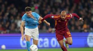 Napoli e Roma empatam em jogo que teve brasileiros em destaque