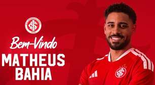 Internacional anuncia contratação do lateral Matheus Bahia, ex-Bahia