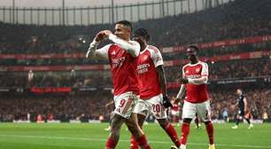 Com gols de Jesus e Martinelli, Arsenal goleia na Copa da Inglaterra