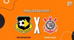 São Bernardo x Corinthians, AO VIVO, com a Voz do Esporte, às 19h