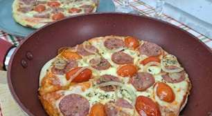 Pizza de frigideira deliciosa e muito rápida, para você preparar e não ter trabalho na cozinha