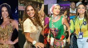 Já é Carnaval no Rio, bebê: Luana Piovani, Viviane Araújo (beijando muito!), Lexa e mais famosos prestigiam o 2º dia de desfiles da Série Ouro. Veja fotos!