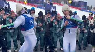 Namorada mostra 'gingado' de Lucas Pinheiro Braathen após ouro histórico nos Jogos de Inverno