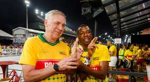 Ancelotti ficou 'impressionado com com a força e a alegria do povo brasileiro' no Carnaval