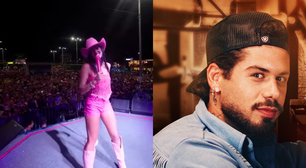 Ana Castela dedica música para Zé Felipe durante show: 'Sem vergonha'