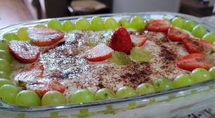 Tiramisu de frutas, uma sobremesa especial deliciosa e com um sabor de café marcante