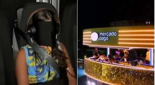 'BBB 26': Chayane e Gabriela são levadas para assistir aos desfiles em camarote suspenso