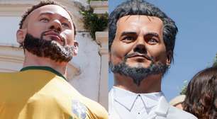 Wagner Moura, CR7, Neymar: vídeos mostram bonecos gigantes de personalidades no carnaval de Olinda