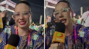 Princesa da Mancha Verde chora com Viviane Araújo por não sair em desfile após cirurgia