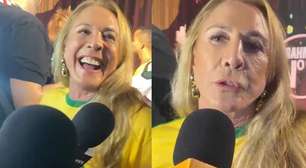 Na Sapucaí, Hortência manda recado para atletas: 'Esquece o celular'