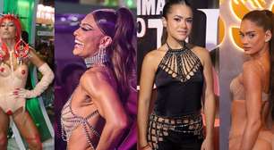 Ousadia fashion toma conta do Carnaval do Rio: 20 fotos mostram os looks + extravagantes das famosas na 2ª noite de Sapucaí