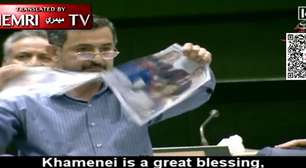 Tajani convoca embaixador após deputado iraniano rasgar foto do presidente da Itália