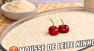 Mousse de leite ninho, uma sobremesa apaixonante, que fica cremosa e é fácil de fazer