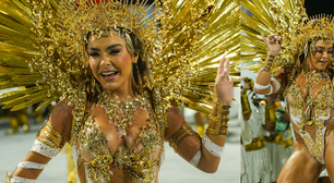 Com fantasia vegana por Rita Lee, Fabíola Andrade, rainha da Mocidade, valoriza corpo musculoso e afasta desejo por presidência da escola: 'Isso é boato'