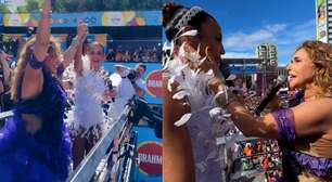 Ivete Sangalo e Daniela Mercury trocam elogios e arrastam multidão juntas em cima de trio em Salvador