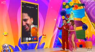 Número de telefone de Lucas Guimarães aparece ao vivo no SBT