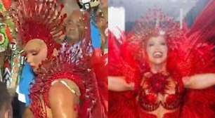 Veja vídeo inédito do momento em que Virginia tira a fantasia na Sapucaí