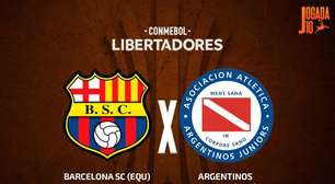 Barcelona-EQU x Argentinos Juniors: onde assistir, escalações e arbitragem