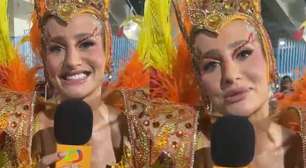 'Acordei com febre', diz Bruna Griphao antes de entrar na Sapucaí