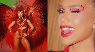 Virginia usa diamantes no dente para homenagear Vini Jr na avenida