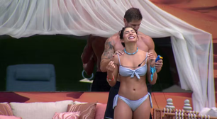 BBB 26: Fura olho? Jonas passa protetor solar em Marciele e Maxiane solta o verbo: 'Eita como faz massagem'